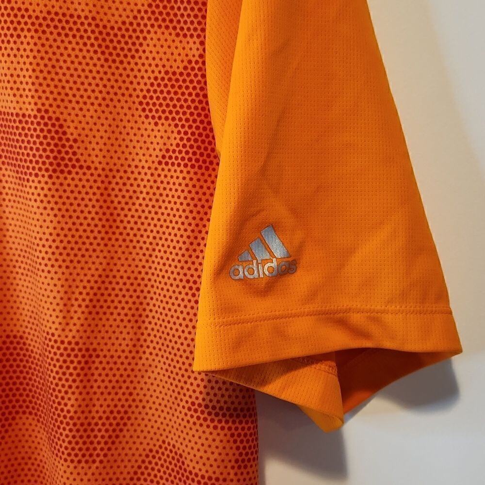 Adidas Climachill Orange Camo Golf Polo Shirt Men's Size XL EUC VERY NICE!! - Picture 6 of 10